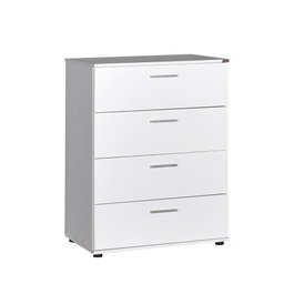 Hanah Home Cómoda Sfn-540-Bb-1 con 4 cajones en Blanco